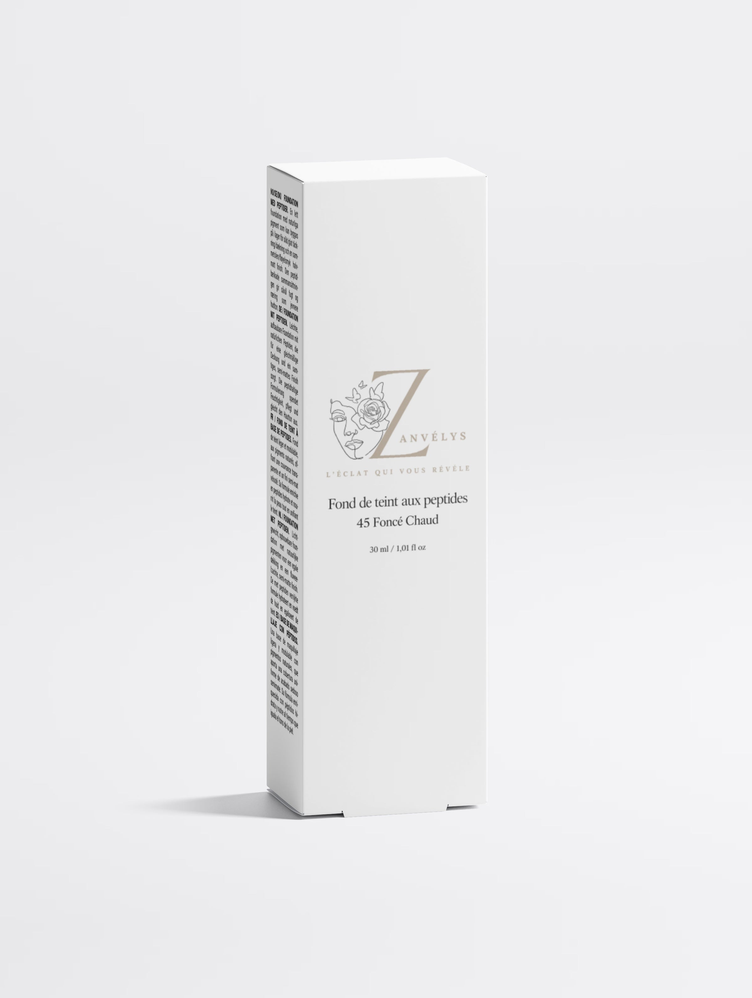 Foundation with Peptides, 45 Deep Warm | Zanvélys
