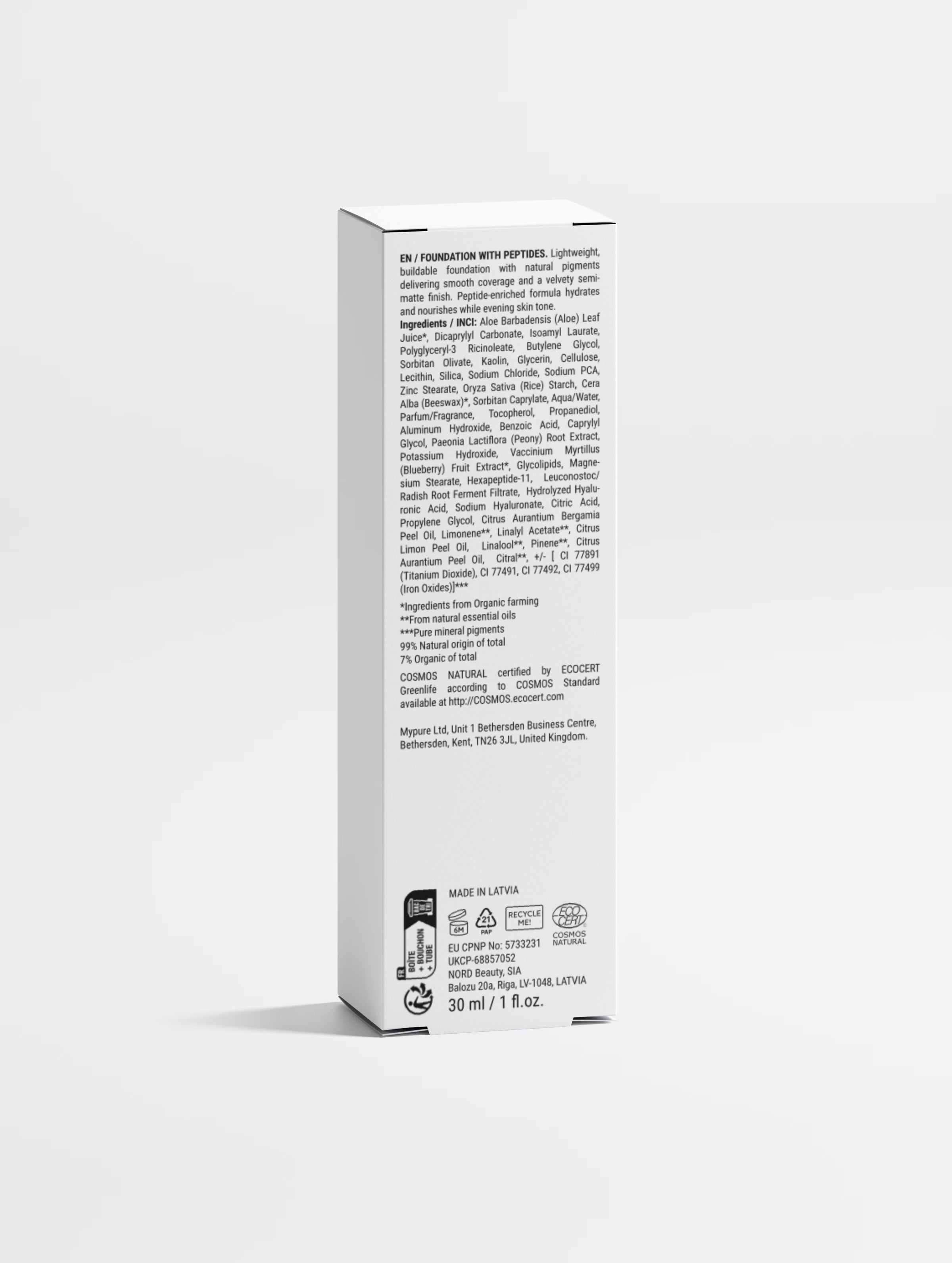 Foundation with Peptides, 20 Medium Neutral | Zanvélys