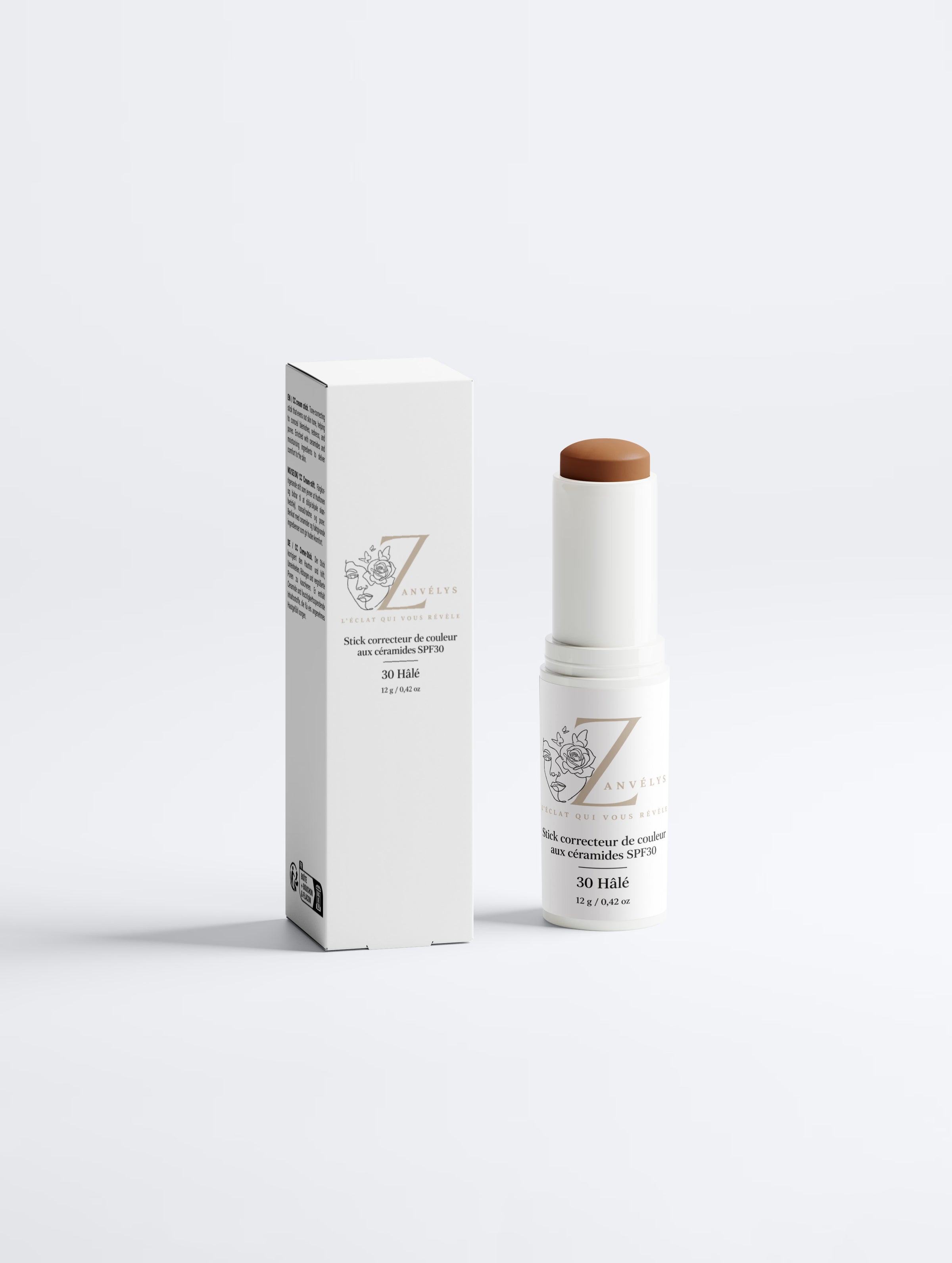 Color Correcting Ceramide SPF30 Stick : 30 TAN | Zanvélys