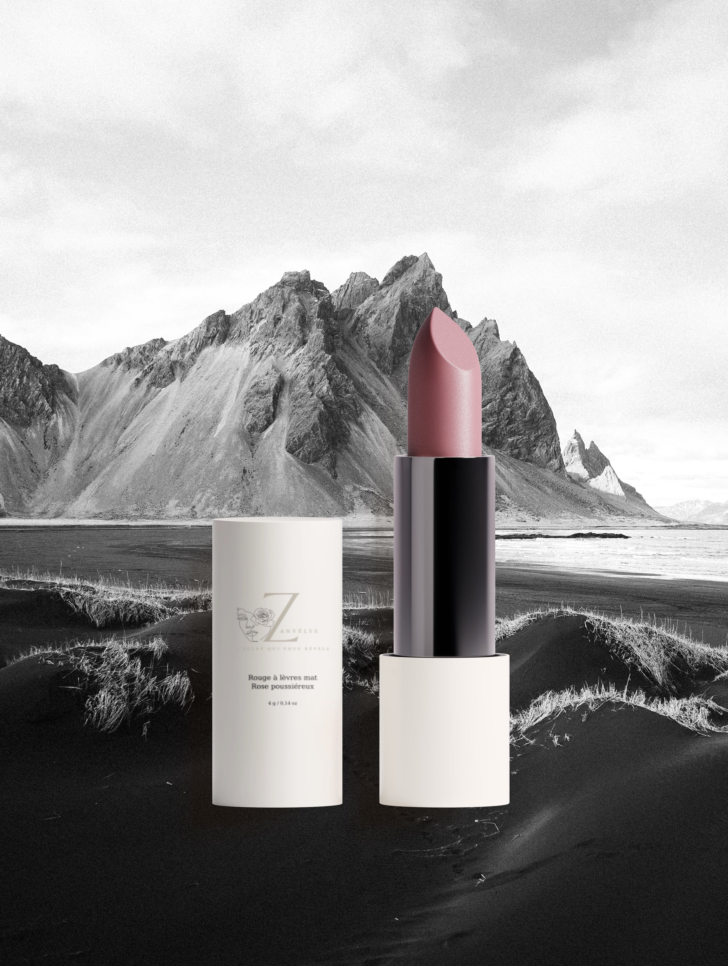 Matte Lipstick, Dusty Rose | Zanvélys